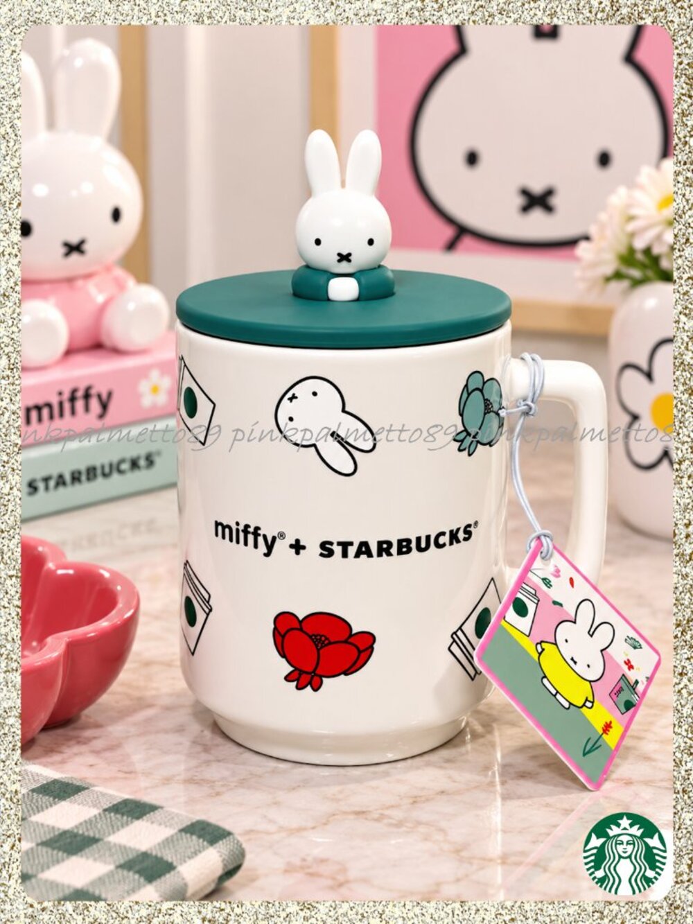 ✨🐇 NWT 2026 Miffy x Starbucks Ceramic 14oz Mug w/ Silicone Lid w/ Keepsake Box